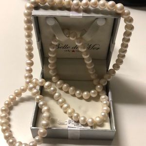 Cultured pearls/opaque 36” 8.5-9.5mm